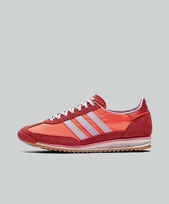 Ladies adidas red trainers clearance
