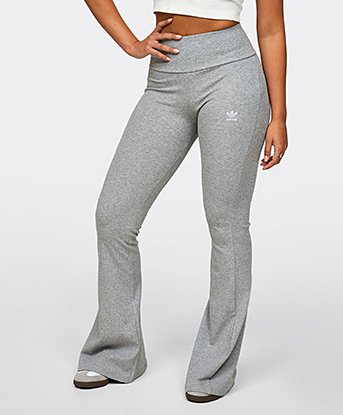 Womens Essentials Rib Flared Legging