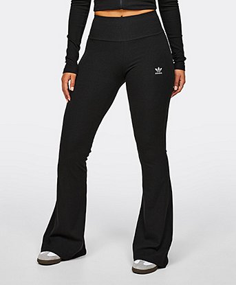 Womens Essentials Rib Flared Legging