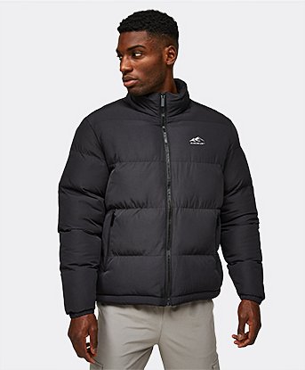 Quilted Funnel Neck Jacket
