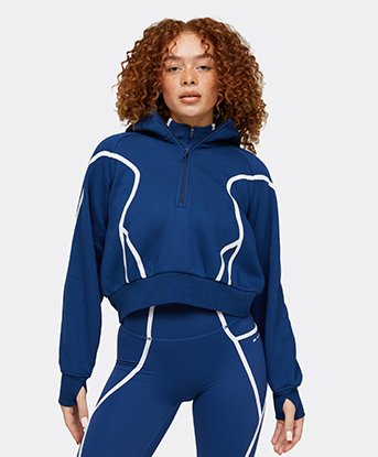 Womens Mantra Fleece Quarter Zip Hoodie