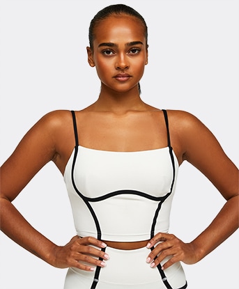 Womens Mantra Strappy Crop Top