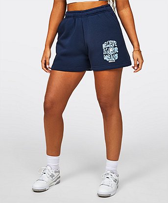 Womens Dream Big Fleece Short