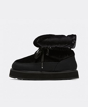 Black trainer boots womens outlet