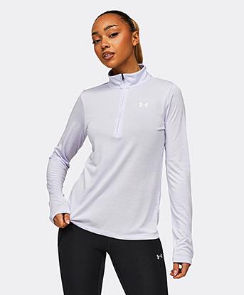 Womens Tech Twist Half Zip T-Shirt