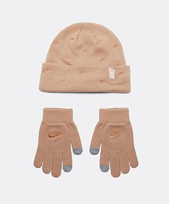 Kids Futura Toss Peakie Gloves and Beanie Set