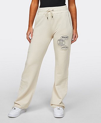 Womens Raw Edge OG Badge Open Hem Fleece Pant