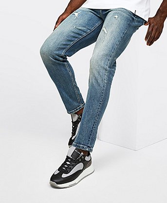 Slim Fit Washed Relax Fit Denim Jean