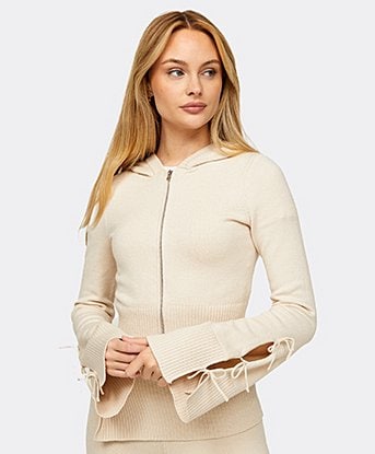 Womens Alahna Zip Through Knitted Hoodie