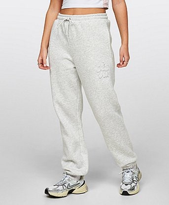 Womens Embossed Fleece Pant