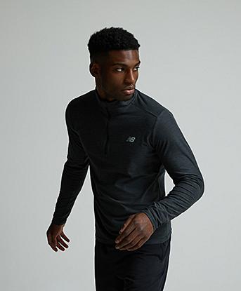 Space Dye Quarter Zip T-Shirt