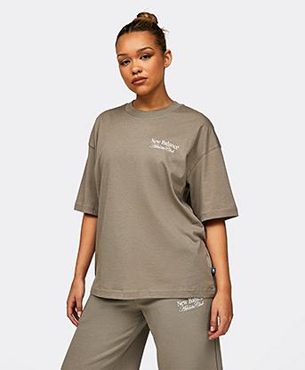 Womens Linear Oversize T-Shirt