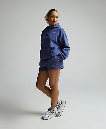 Womens Linear Fleece Short