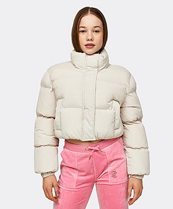Girls Crop Puffer Jacket