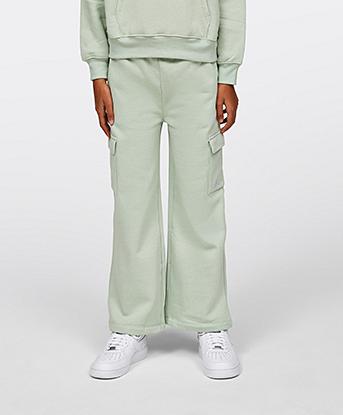 Girls Y2k Feece Cargo Pant