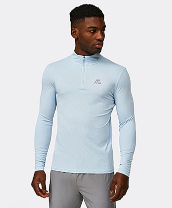Peak Gridded Quarter Zip Top