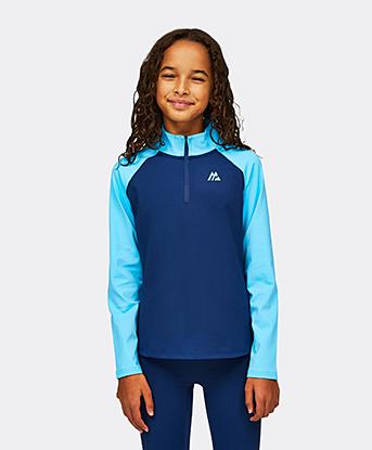 Girls Dash Quarter Zip Top