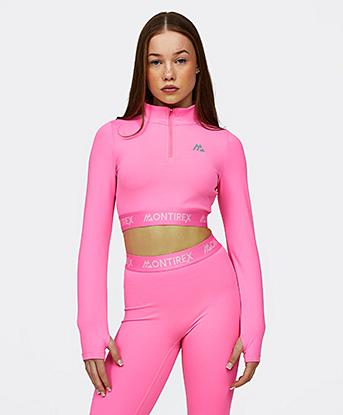 Girls Icon Quarter Zip Top