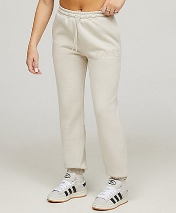 Womens Applique Fleece Cuff Pant