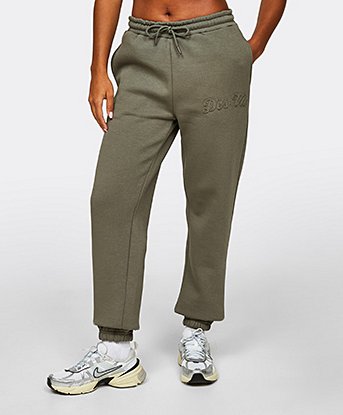 Womens Applique Fleece Cuff Pant