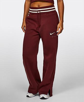 Womens Phoenix Fleece High-Waisted Wide-Leg Logo Pant