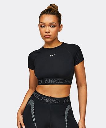 Womens DRI-Fit Short Sleeve Crop Top