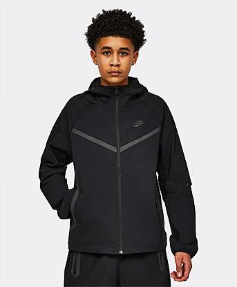 Junior Tech Woven Windrunner Full Zip Hoodie