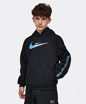Sport Inspired Swoosh Cargo Hoodie