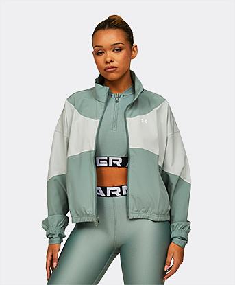 Womens Rival Panel Woven Jacket