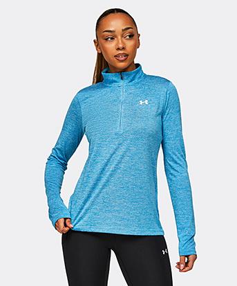Womens Tech Twist Half Zip T-Shirt