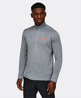 Ua Tech Vent Geo Half Zip T-Shirt