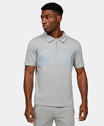 Woven Overlay Panel Jersey