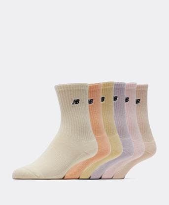 6 Pack Patch Crew Sock