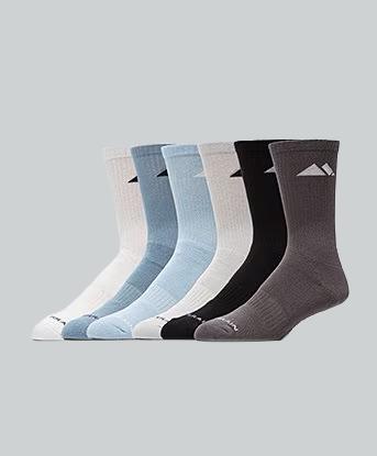 Form Core Cushioned 6 Pack Sock
