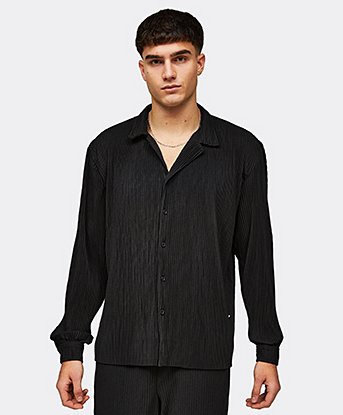 Pleated Long Sleeve Shirt