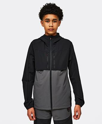 Junior Vosso Woven Zip Through Hoodie