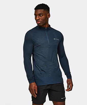 Influx Seamless Quarter Zip Long Sleeve T-Shirt