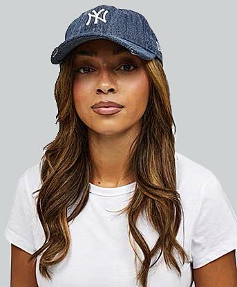 Womens New York Yankees Acid Denim 9TWENTY Cap