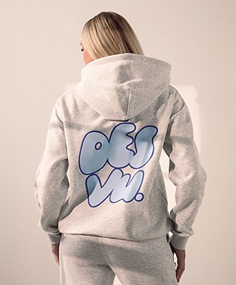 Womens Large Bubble Overhead Hoodie