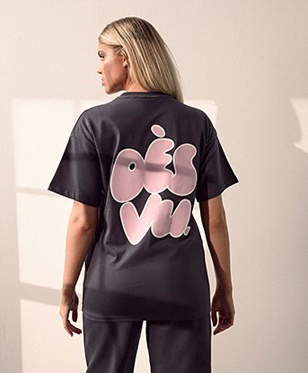 Womens Large Bubble Boyfriend T-Shirt
