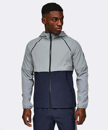 Vellatori Woven Zip Through Hoodie