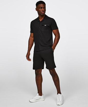 Crinkle Shirt and Shorts Set