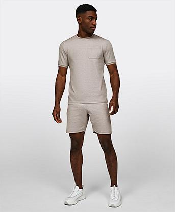 Textured Jersey T-Shirt and Shorts Set