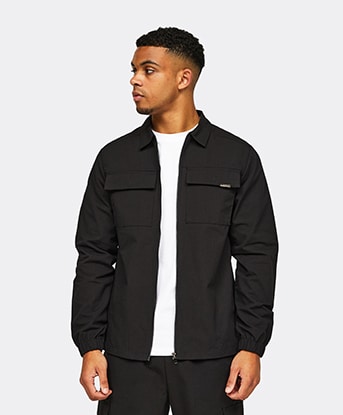 Woven Ripstop Cargo Overshirt