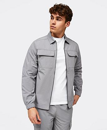 Woven Ripstop Cargo Overshirt