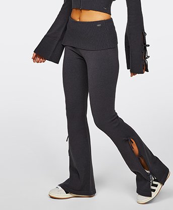 Womens Alahna Knitted Flare Bottom