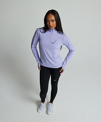 Womens HBR Quarter Zipped Top