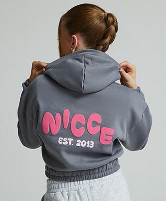 Girls Sapphire Overhead Crop Hoodie