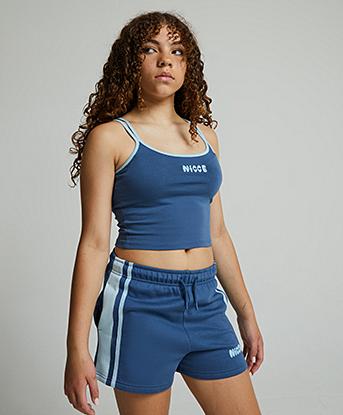 Girls Sapphire  Cropped Double Strap Vest