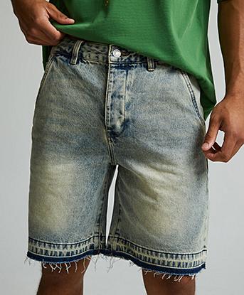 Dante Open Hem Denim Short